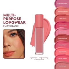 Multi Matte Liquid Blush,Multi Matte Liquid Blush | 3-in-1 Eyes, Lips & Cheeks | OEM & Private Label Makeup Manufacturer 