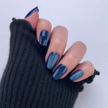 High Quality Acrylic Dark Blue Eye Press-On Nails,High Quality Acrylic Dark Blue Eye Press-On Nails 