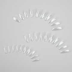 Pure white pearl color-changing nails,Pure white pearl color-changing nails 