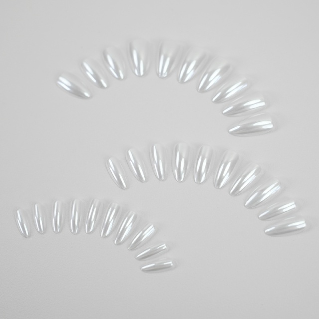 Pure white pearl color-changing nails,Pure white pearl color-changing nails 