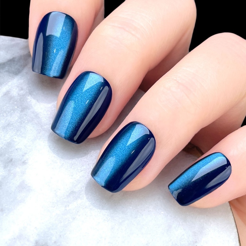 High Quality Acrylic Dark Blue Eye Press-On Nails,High Quality Acrylic Dark Blue Eye Press-On Nails 