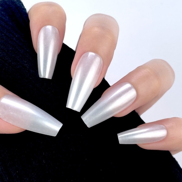 Pearl Shine Stiletto Press-On Nails,Pearl Shine Stiletto Press-On Nails 
