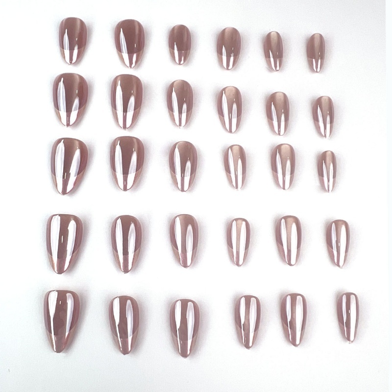 Pink Shimmer Stiletto Press-On Nails,Pink Shimmer Stiletto Press-On Nails 