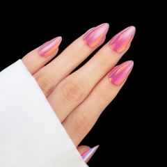 Pink-Purple Aurora Stiletto Press-On Nails,Pink-Purple Aurora Stiletto Press-On Nails 