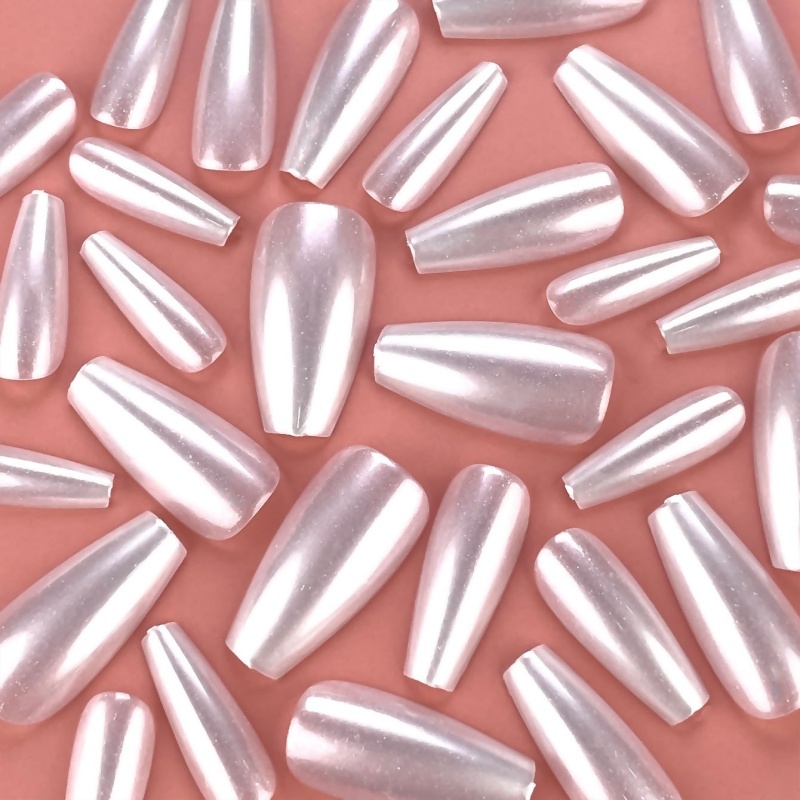 Pearl Shine Stiletto Press-On Nails,Pearl Shine Stiletto Press-On Nails 