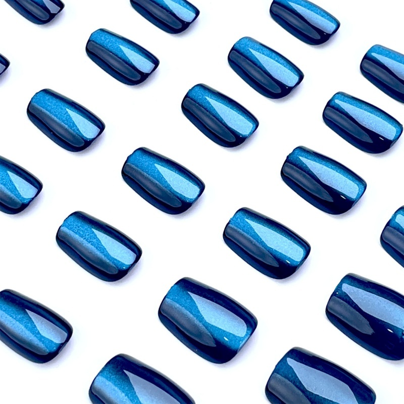 High Quality Acrylic Dark Blue Eye Press-On Nails,High Quality Acrylic Dark Blue Eye Press-On Nails 