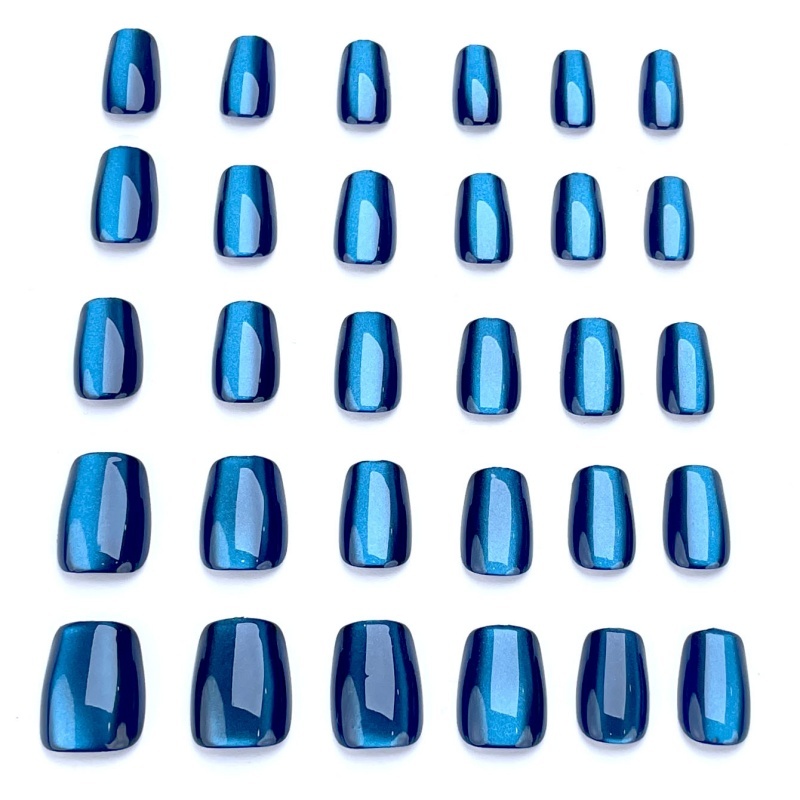 High Quality Acrylic Dark Blue Eye Press-On Nails,High Quality Acrylic Dark Blue Eye Press-On Nails 