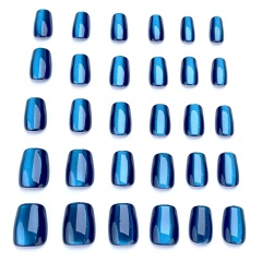 High Quality Acrylic Dark Blue Eye Press-On Nails,High Quality Acrylic Dark Blue Eye Press-On Nails 