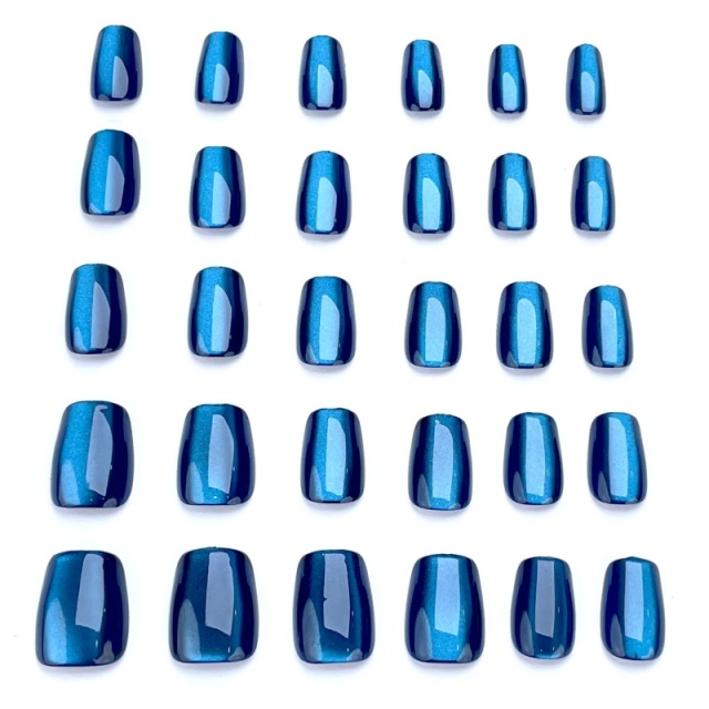 High Quality Acrylic Dark Blue Eye Press-On Nails,High Quality Acrylic Dark Blue Eye Press-On Nails 