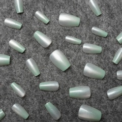 Mint Green Ombre Shimmer Press-On Nails,Mint Green Ombre Shimmer Press-On Nails 