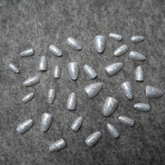 Silver Glitter Bling Wearable Nails,Silver Glitter Bling Wearable Nails 
