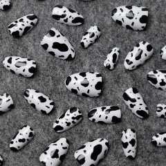 Cow Print Press-On Nails,Cow Print Press-On Nails 
