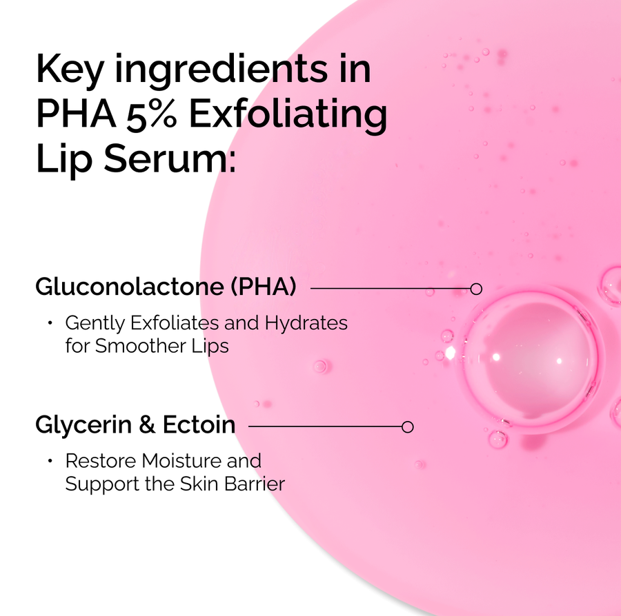 Ceramide-PHA 5% Exfoliating Lip Serum,Ceramide-PHA 5% Exfoliating Lip Serum 