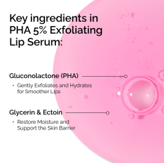 Ceramide-PHA 5% Exfoliating Lip Serum,Ceramide-PHA 5% Exfoliating Lip Serum 