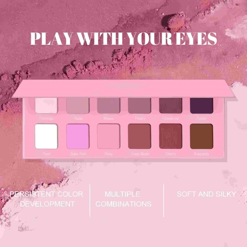 Rosy Blossom Multi-Texture Eyeshadow Palette,Rosy Blossom Multi-Texture Eyeshadow Palette 
