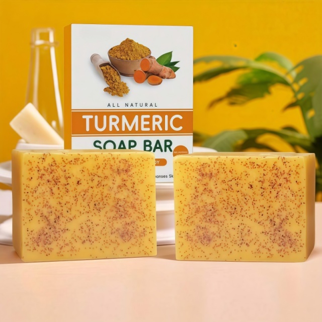 Turmeric and Kojic Acid Brightening Bath Soap,Turmeric and Kojic Acid Brightening Bath Soap 