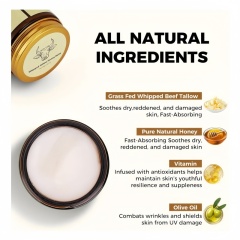 All-Natural Whipped Tallow Honey Soothe Balm,All-Natural Whipped Tallow Honey Soothe Balm 