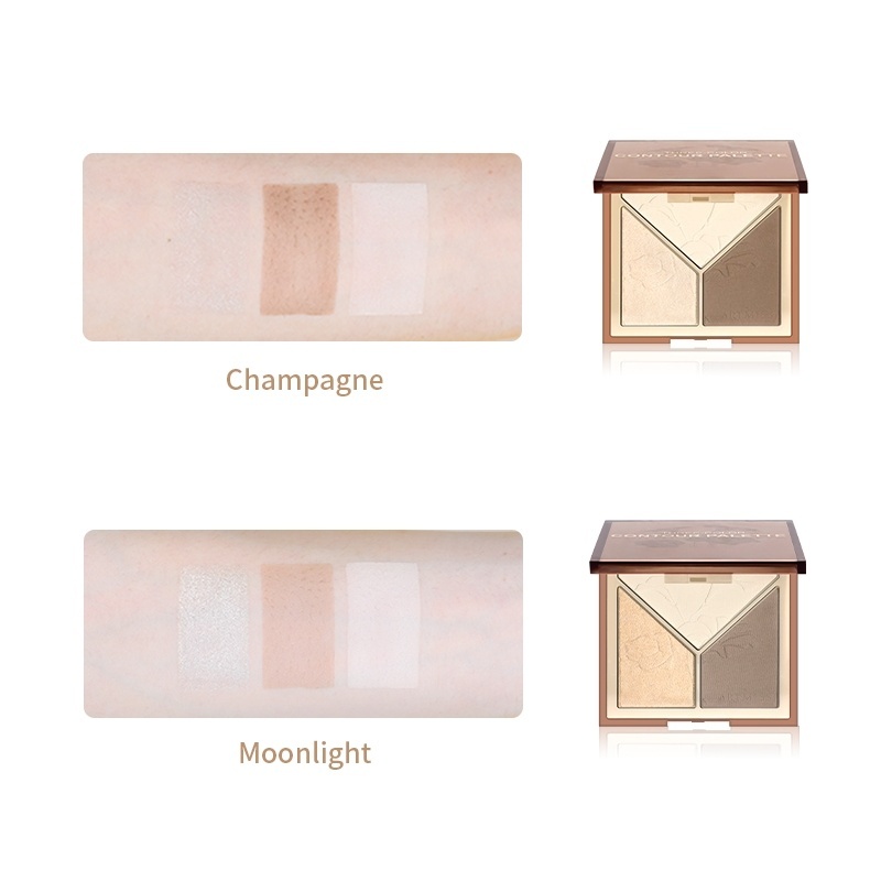 Tri-Color  Highlight Palette,Tri-Color  Highlight Palette 