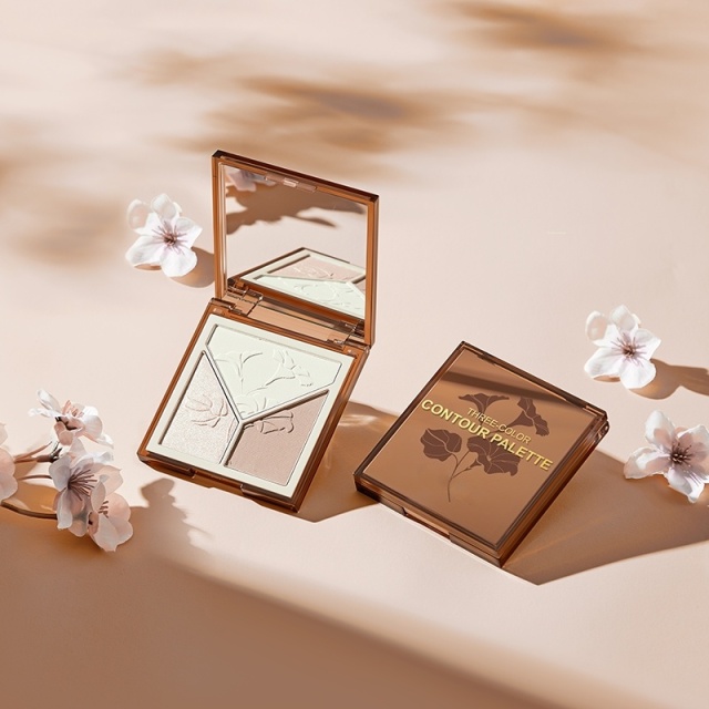 Tri-Color  Highlight Palette,Tri-Color  Highlight Palette 