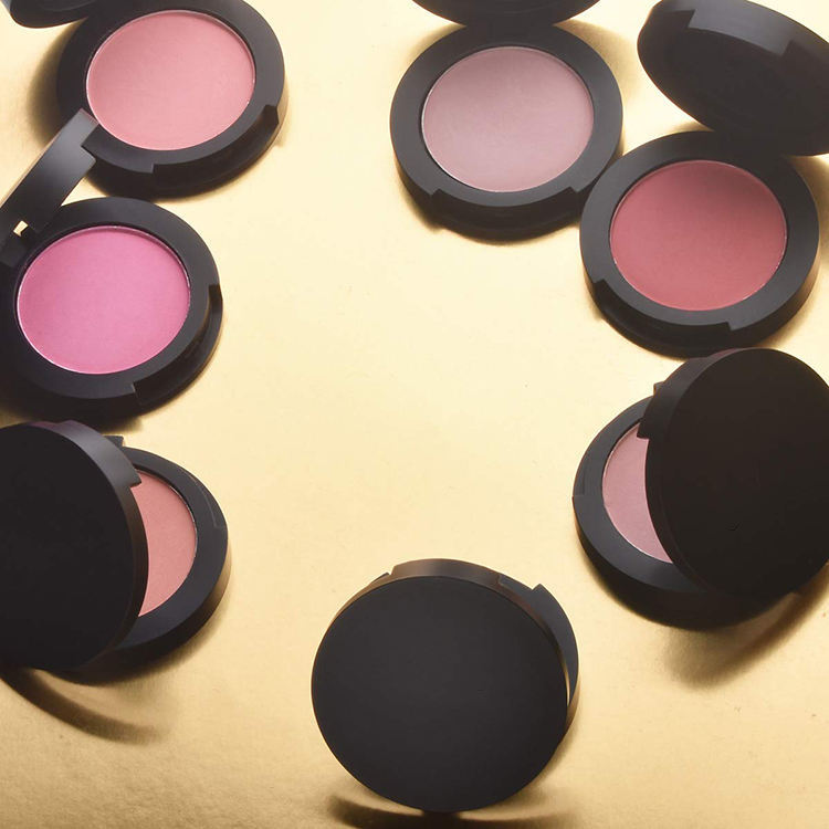 8 Shades Blush On-Face Swatches, RosyHues Multi-Shade Blush Collection, Fine Pigmented Powder, B2B Customizable for Foreign Trade, Ideal for Beauty Wholesale & Procurement