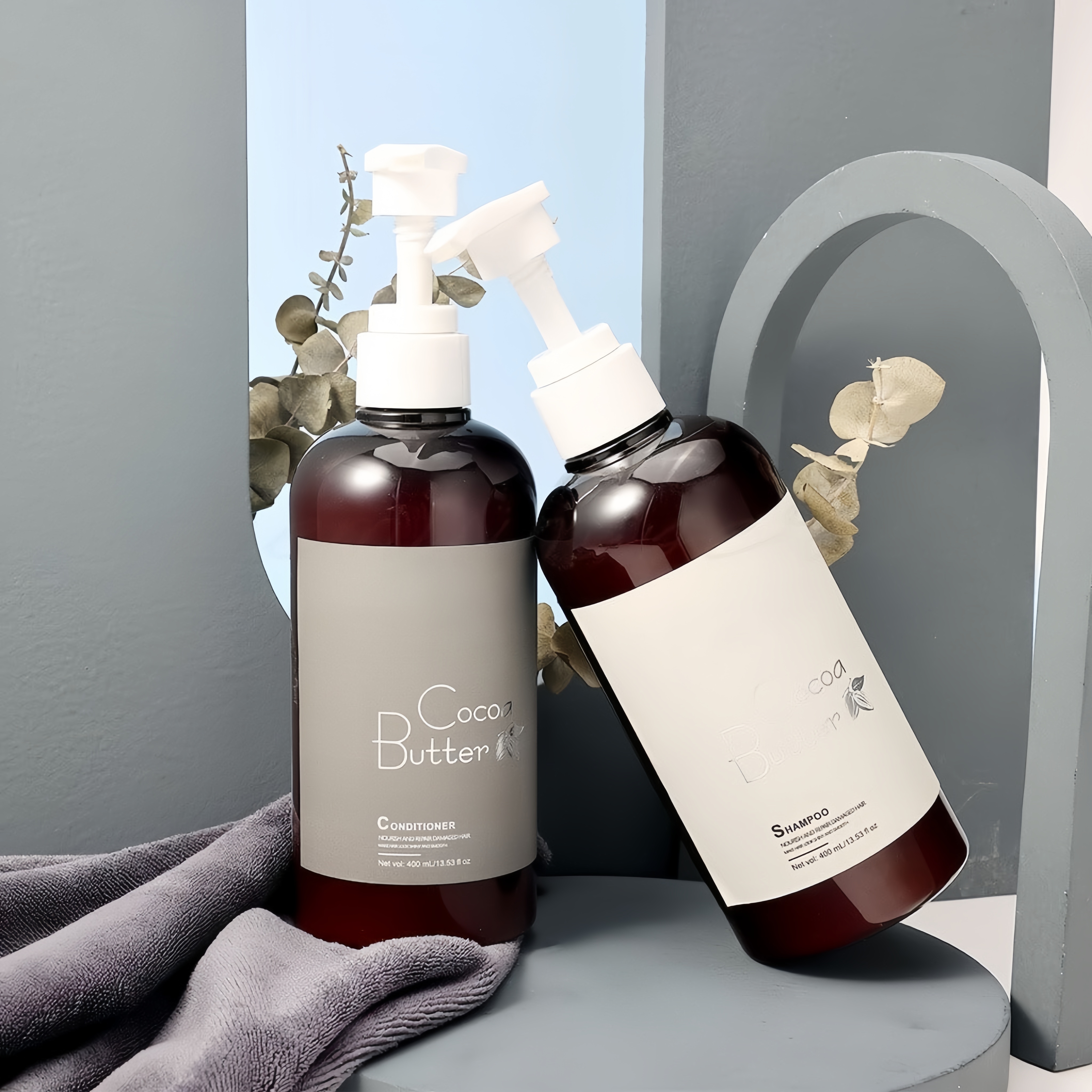 Cocoa Butter Hair Loss Relief Conditioner (400ml) - B2B Formula Customization for Scalp Concerns + Marketing Copy Localization Support ISO Approved