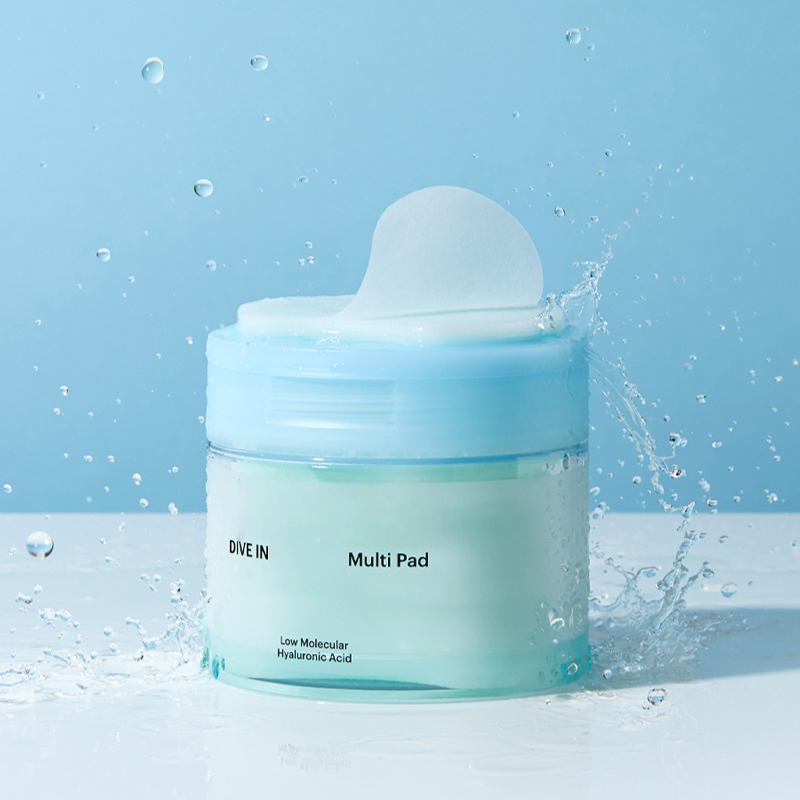 DIVE-IN Series 5D Hyaluronic Acid Repair & Moisturizing B2B Supply Pads,DIVE IN Low-Molecular Hyaluronic Acid Multi Pad Bulk Wholesale - 5D Hydrating Soothing Repair Pad Supplier 