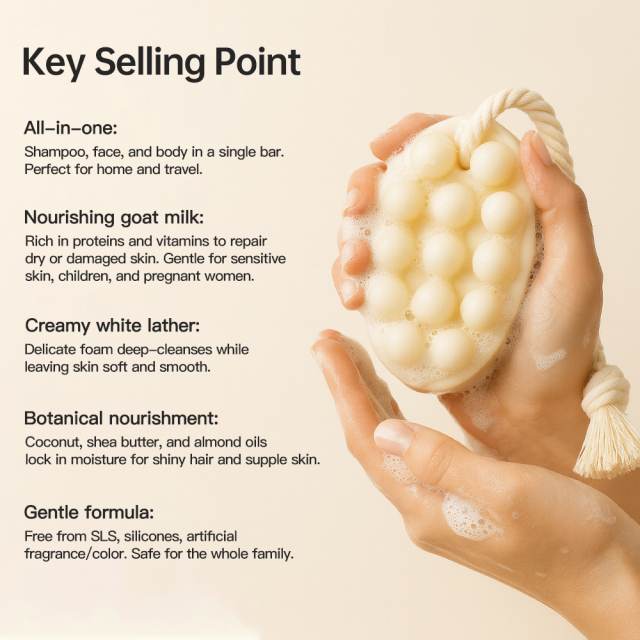 Goat Milk 3-in-1 Massage Soap Bulk Supplier | Beauty Salon Gentle Nourishing Skincare Wholesaler,Goat Milk 3-in-1 Massage Soap Bulk Supplier | Beauty Salon Gentle Nourishing Skincare Wholesaler 