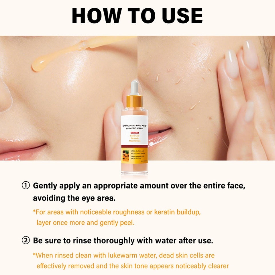 Kojic Acid Turmeric Exfoliating Serum Bulk Supplier | Beauty Salon Brightening & Dark Spot Skincare Wholesaler,Kojic Acid Turmeric Exfoliating Serum Bulk Supplier | Beauty Salon Brightening & Dark Spot Skincare Wholesaler 