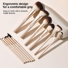 Wholesale 12Pcs Bionic Fiber Makeup Brush Set Supplier - Custom Logo Cosmetic Brush Kit with Storage Pouch,Wholesale 12Pcs Bionic Fiber Makeup Brush Set Supplier - Custom Logo Cosmetic Brush Kit with Storage Pouch 