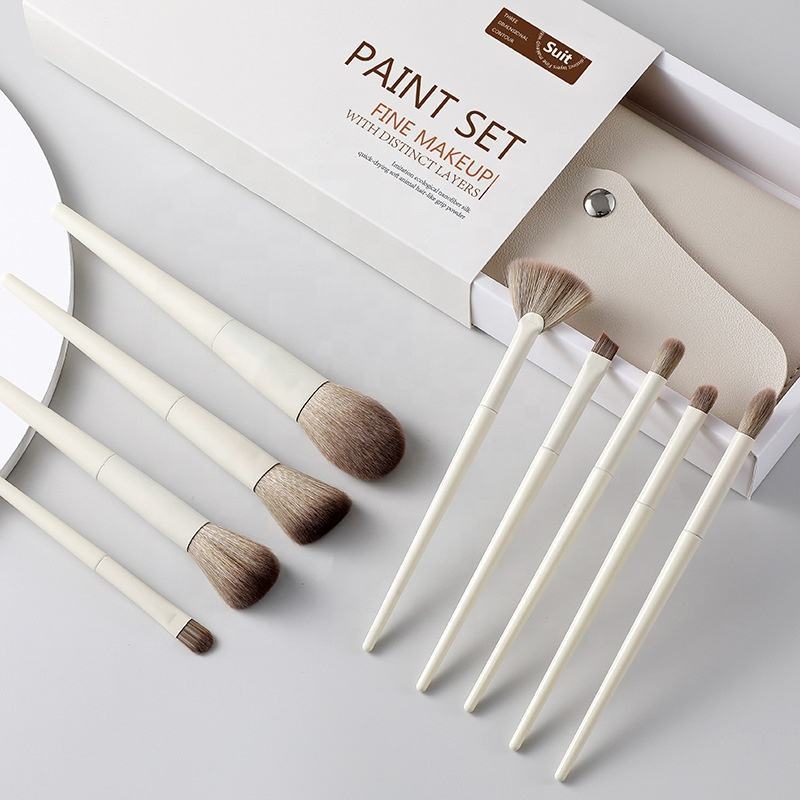 Minimalist Makeup Brush Set – Custom Logo Cosmetic Kit with Storage Pouch & Gift Box,Minimalist Makeup Brush Set – Custom Logo Cosmetic Kit with Storage Pouch & Gift Box 