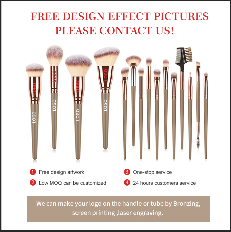 Soft Bristle Makeup Brush Set – Custom Logo Cosmetic Brush Kit with Storage Case,Soft Bristle Makeup Brush Set – Custom Logo Cosmetic Brush Kit with Storage Case 