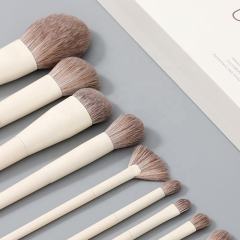 Minimalist Makeup Brush Set – Custom Logo Cosmetic Kit with Storage Pouch & Gift Box,Minimalist Makeup Brush Set – Custom Logo Cosmetic Kit with Storage Pouch & Gift Box 