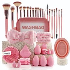 All-in-One Makeup Tool Kit –  Brush Set with Beauty Blenders & Skincare Accessories,All-in-One Makeup Tool Kit –  Brush Set with Beauty Blenders & Skincare Accessories 