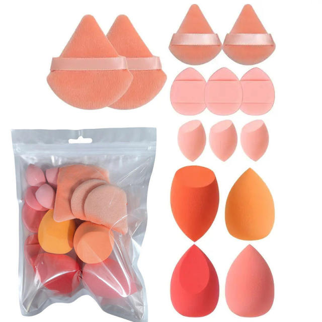 Multi-color Makeup Sponge Set – 16Pcs Assorted Beauty Blender Kit with Sealed Packaging,Multi-color Makeup Sponge Set – 16Pcs Assorted Beauty Blender Kit with Sealed Packaging 