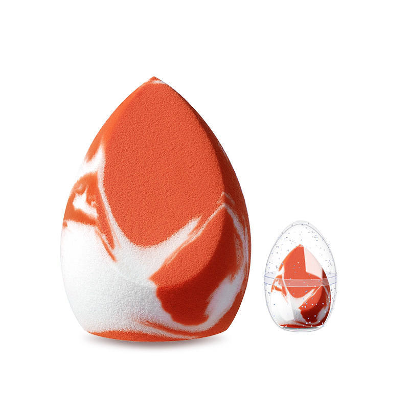 Salmon Marble Pattern Makeup Sponge with Egg Storage Case – Custom Logo Beauty Blender for Wholesale,Salmon Marble Pattern Makeup Sponge with Egg Storage Case – Custom Logo Beauty Blender for Wholesale 