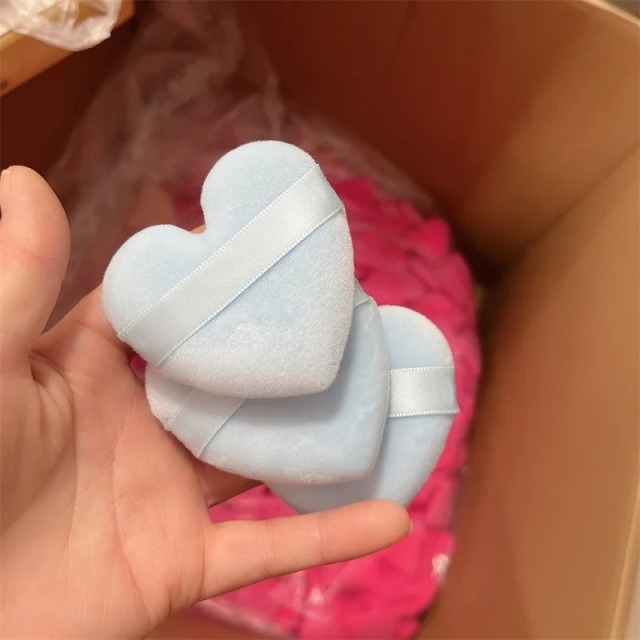 Heart-shaped Velvet Powder Puff – Custom Logo Cosmetic Puffs for B2B Wholesale,Heart-shaped Velvet Powder Puff – Custom Logo Cosmetic Puffs for B2B Wholesale 