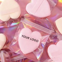 Heart-shaped Velvet Powder Puff – Custom Logo Cosmetic Puffs for B2B Wholesale,Heart-shaped Velvet Powder Puff – Custom Logo Cosmetic Puffs for B2B Wholesale 