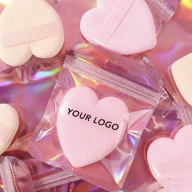 Heart-shaped Velvet Powder Puff – Custom Logo Cosmetic Puffs for B2B Wholesale,Heart-shaped Velvet Powder Puff – Custom Logo Cosmetic Puffs for B2B Wholesale 