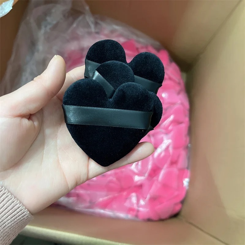 Heart-shaped Velvet Powder Puff – Custom Logo Cosmetic Puffs for B2B Wholesale,Heart-shaped Velvet Powder Puff – Custom Logo Cosmetic Puffs for B2B Wholesale 
