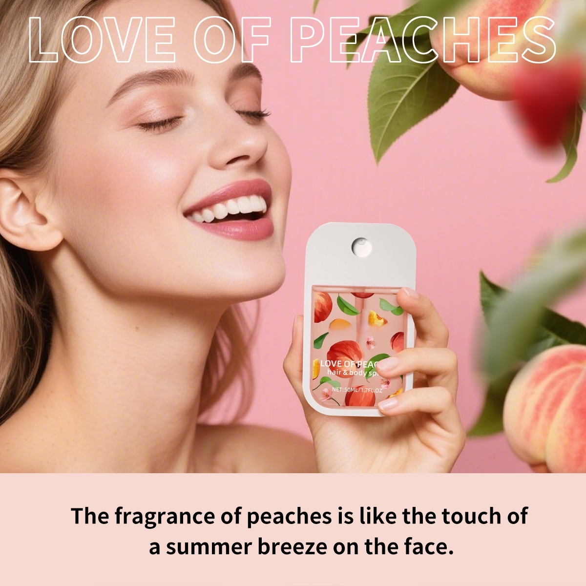 Love of Peaches Hair & Body Spray Wholesale | 50ml Portable Peach Champagne Fragrance Supplier,Love of Peaches Hair & Body Spray Wholesale | 50ml Portable Peach Champagne Fragrance Supplier 