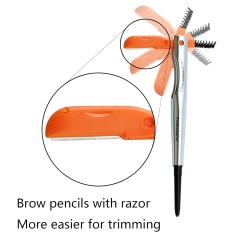 3-in-1 Eyebrow Pencil with Razor - B2B Bulk 3-Shade Custom Logo Eyebrow Makeup Wholesale Supplier,3-in-1 Eyebrow Pencil with Razor - B2B Bulk 3-Shade Custom Logo Eyebrow Makeup Wholesale Supplier 