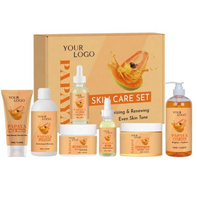 Papaya Brightening Skincare Set Bulk Supplier | B2B Beauty Salon & Skincare Brand OEM/ODM Wholesaler,Papaya Brightening Skincare Set Bulk Supplier | B2B Beauty Salon & Skincare Brand OEM/ODM Wholesaler 