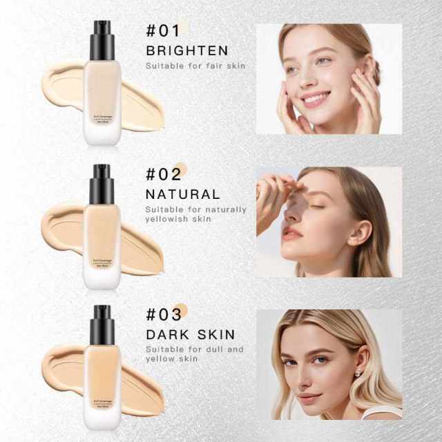 Evens Out And Brightens Skin Tone, High Moisturizing Properties  High-Coverage Foundation OEM | Wholesale Supplier,High-Coverage Foundation, Evens Out And Brightens Skin Tone, High Moisturizing Properties 