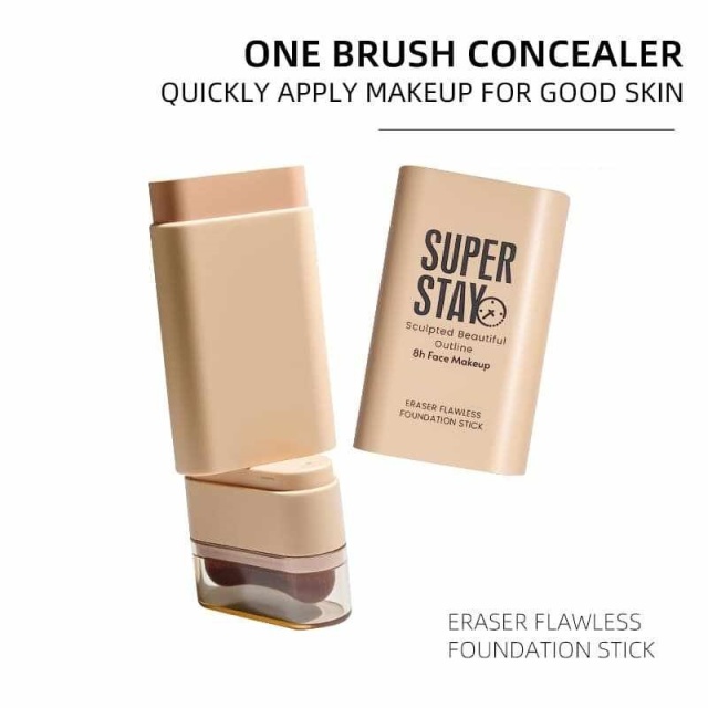 2-in-1 Flawless Foundation Stick with Concealer, Oil Control and Moisturizing Effects OEM Manufacturer,2-in-1 Flawless Foundation Stick with Concealer, Oil Control and Moisturizing Effects OEM Manufacturer 