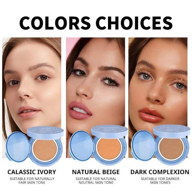 Long-Wear Concealing Liquid Foundation Cushion & Hydrating Concealing BB Cream,Long-Wear Concealing Liquid Foundation Cushion & Hydrating Concealing BB Cream 