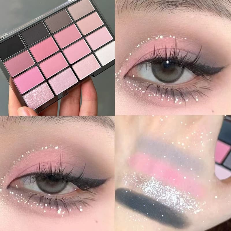 Pearlescent & Matte Grey Pink Private Label Eyeshadow Palette OEM Manufacturer & Supplier,Pearlescent & Matte Grey Pink Private Label Eyeshadow Palette OEM Manufacturer & Supplier 