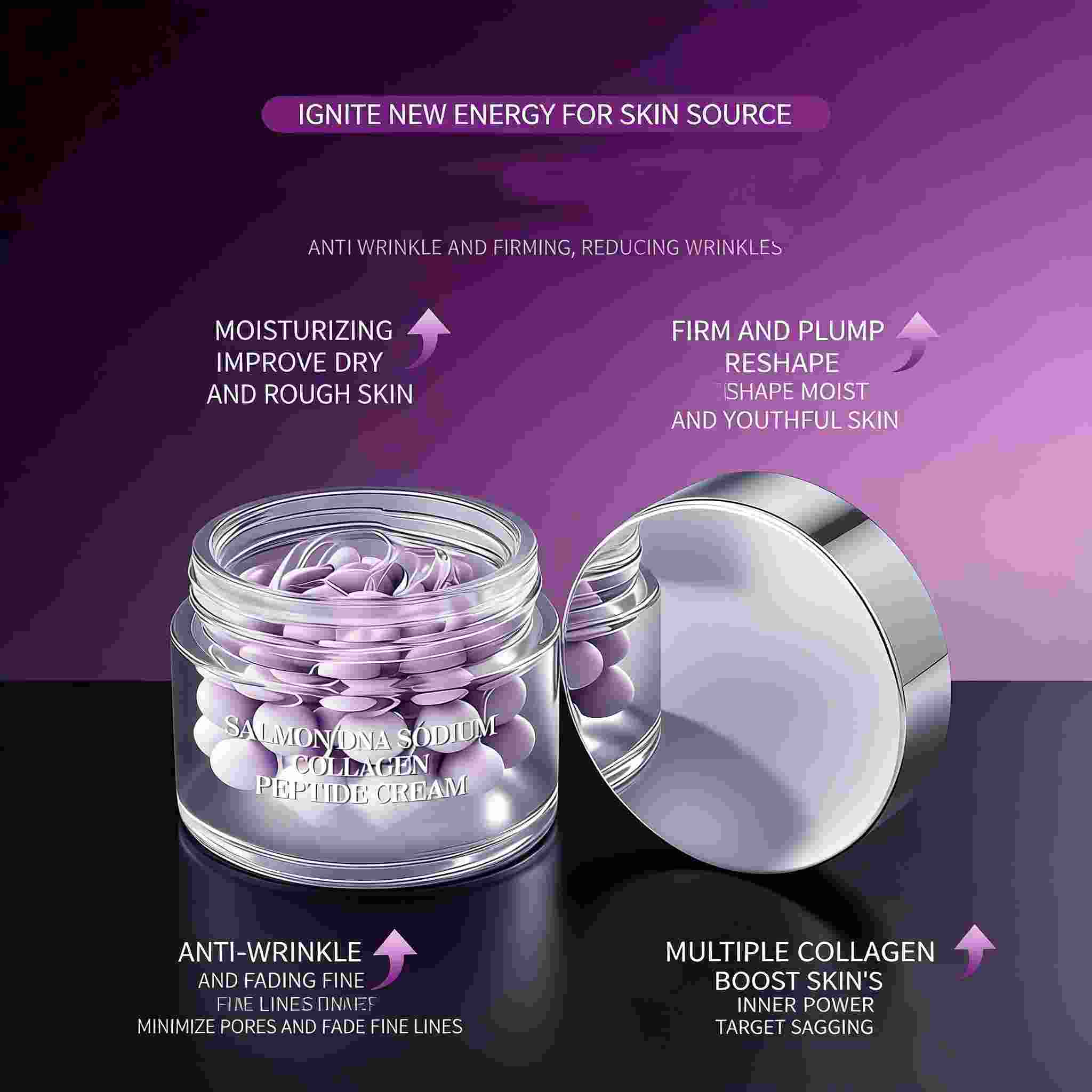 Salmon DNA Sodium Collagen Hydrating, Moisturizing, Anti-Wrinkle & Firming Cream OEM Manufacturer & Supplier,Salmon DNA Sodium Collagen Hydrating, Moisturizing, Anti-Wrinkle & Firming Cream OEM Manufacturer & Supplier 