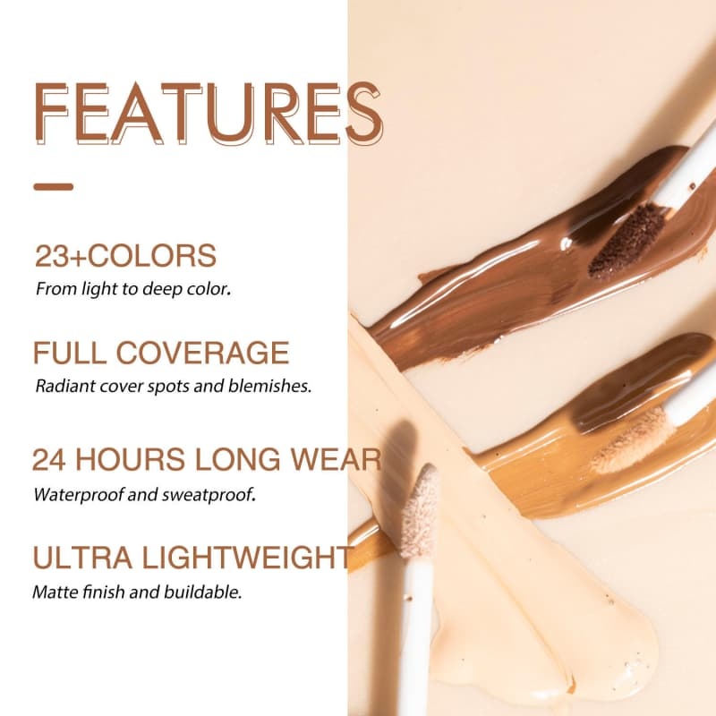 Contouring Full Coverage Liquid & Cream Concealer OEM Manufacturer & Supplier,Contouring Full Coverage Liquid & Cream Concealer OEM Manufacturer & Supplier 