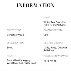 White Tea Oak Moss High Heels Eau de Toilette for Women Woody Fragrance OEM Manufacturer & Supplier,White Tea Oak Moss High Heels Eau de Toilette for Women Woody Fragrance OEM Manufacturer & Supplier 