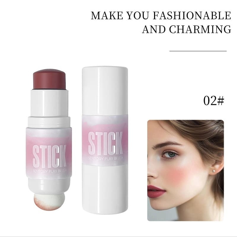 Dual-Head Cream Blush, Matte, Natural, Low-Saturation, Skin-Brightening Blush Stick OEM Manufacturer,Dual-Head Cream Blush, Matte, Natural, Low-Saturation, Skin-Brightening Blush Stick OEM Manufacturer 